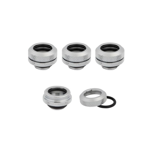 Corsair OD Fitting Pipe Hydro X Series XF Hardline 14mm Four Pack — Chrome - CX-9052007-WW