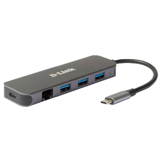 D-LINK 5-in-1 USB-C Gigabit Eth/PowerDel