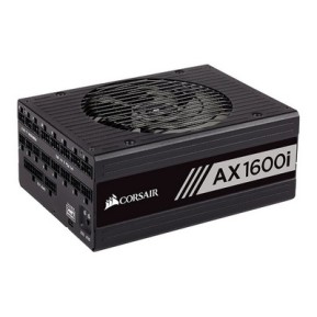CORSAIR PSU ATX AX1600i Fully-Modular 1600 Watt 80 PLUS Digital Titanium - Black