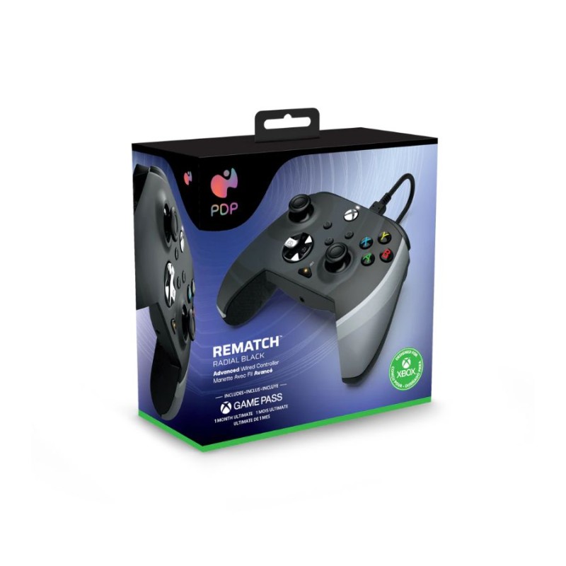 PDP - Wired Controller for Xbox Series X/S and PC Black/White