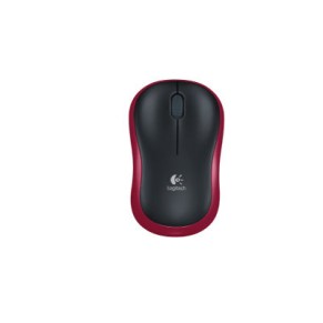 MOUSE WIRELESS LOGITECH M185 RED