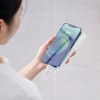 Baseus Bipow power bank with display 30000mAh 15W white (Overseas Edition) + USB-A - Micro USB cable 0.25m white (PPBD050202)