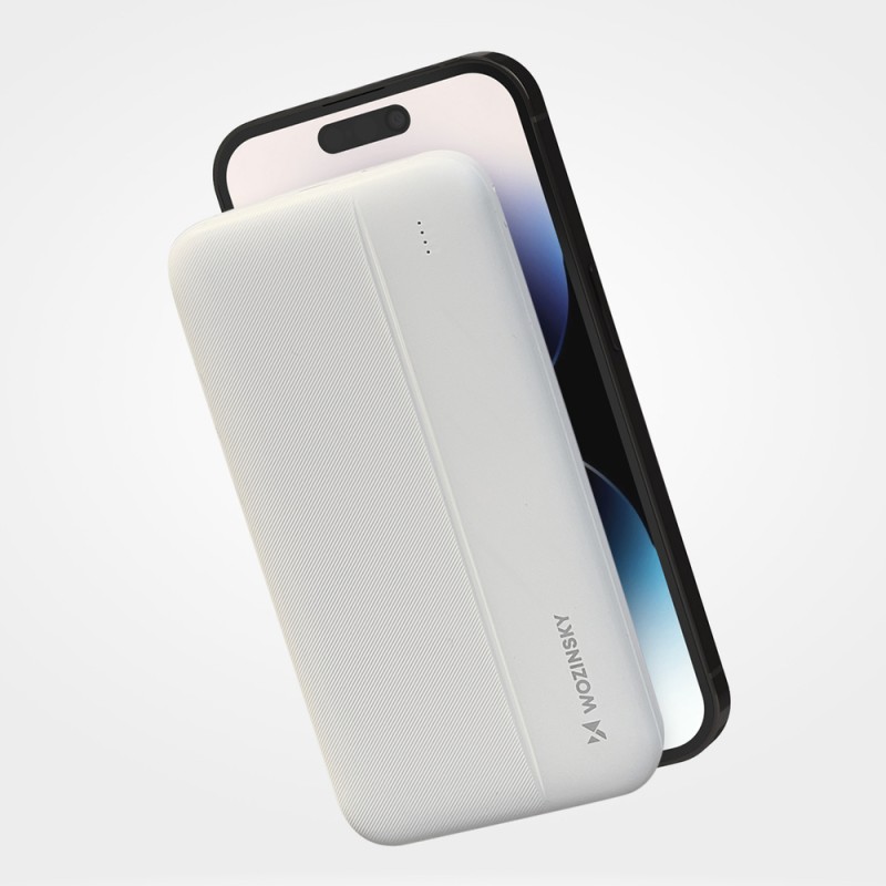 Wozinsky powerbank Li-Po 10000mAh 2 x USB white (WPBWE1) Wozinsky powerbank Li-Po 10000mAh 2 x USB white (WPBWE1)