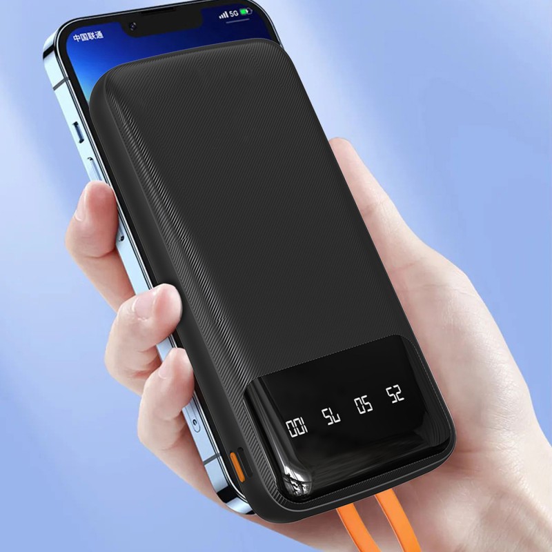 Dudao K6Pro Universal 10000mAh Power Bank with USB Cable, USB Type C, Lightning white (K6Pro-white) Dudao K6Pro Universal 10000mAh Power Bank with USB Cable, USB Type C, Lightning white (K6Pro-white)