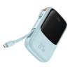 Baseus Qpow powerbank 10000mAh built-in USB Type-C cable 22.5W Quick Charge BLUE Baseus Qpow powerbank 10000mAh built-in USB Type-C cable 22.5W Quick Charge BLUE