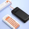 Dudao K6Pro Universal 10000mAh Power Bank with USB Cable, USB Type C, Lightning white (K6Pro-white) Dudao K6Pro Universal 10000mAh Power Bank with USB Cable, USB Type C, Lightning white (K6Pro-white)