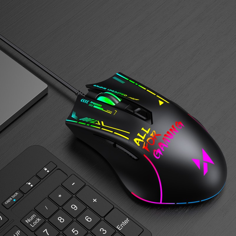 Wozinsky WMGK-7200 Wired Optical Gaming Mouse 7200 DPI - Black