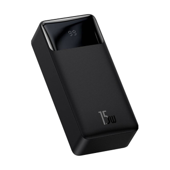 Baseus Bipow fast charging powerbank 20000mAh 15W black (Overseas Edition) + USB-A - Micro USB cable 0.25m black (PPBD050101)