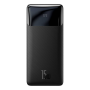 Baseus Bipow powerbank with display 10000mAh 15W black (Overseas Edition) + USB-A - Micro USB cable 0.25m black (PPBD050001)