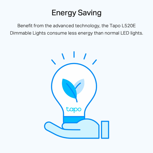 TP-Link Tapo Smart Wi-Fi Light Bulb, Daylight & Dimmable