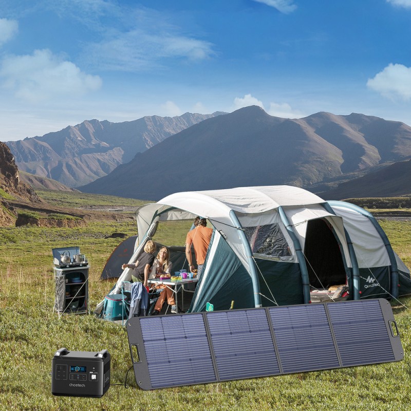 Choetech solar charger 200W portable solar panel black (SC011) Choetech solar charger 200W portable solar panel black (SC011)