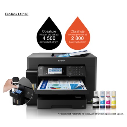 Epson EcoTank L15160 Inkjet A3+ 4800 x 1200 DPI 32 ppm Wi-Fi Epson EcoTank L15160 Inkjet A3+ 4800 x 1200 DPI 32 ppm Wi-Fi