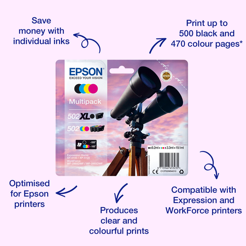 Epson Singlepack Yellow 502 Ink Epson Singlepack Yellow 502 Ink