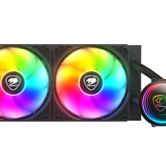 COUGAR CPU Water Cooling, Poseidon Elite 240, ARGB, Black