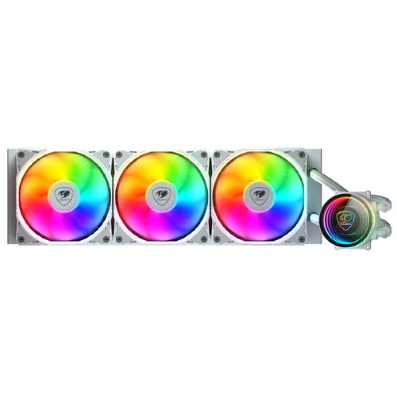 COUGAR CPU Water Cooling, Poseidon Elite 360, ARGB, White