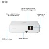 Epson CO-W01 3000 ANSI lumens 3LCD WXGA (1200x800) Black, White Epson CO-W01 3000 ANSI lumens 3LCD WXGA (1200x800) Black, White