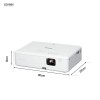Epson CO-W01 3000 ANSI lumens 3LCD WXGA (1200x800) Black, White Epson CO-W01 3000 ANSI lumens 3LCD WXGA (1200x800) Black, White