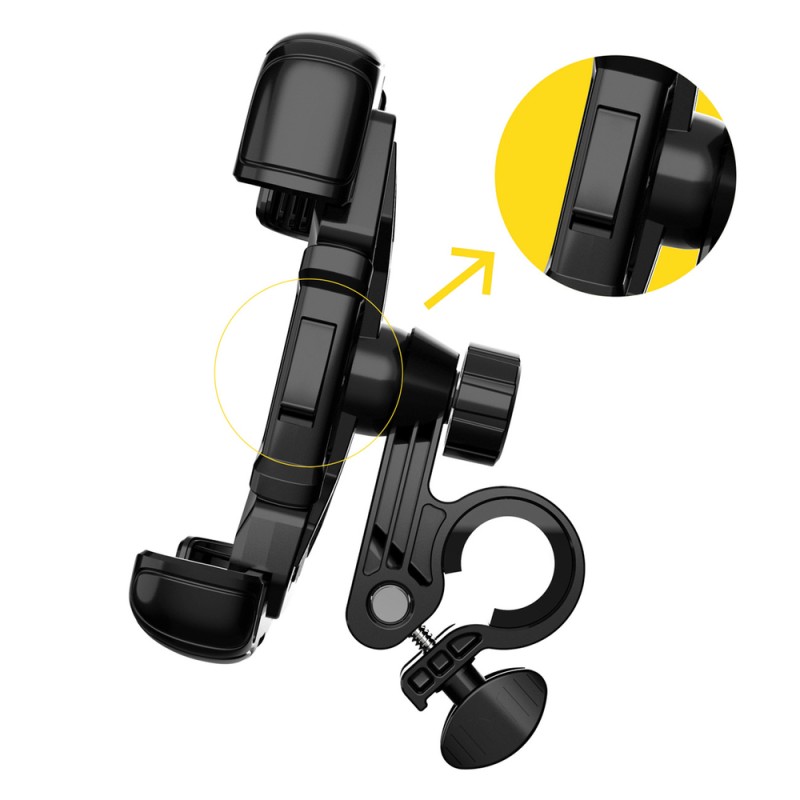 Wozinsky strong phone holder for bicycle, motorcycle, scooter handlebars, black (WBHBK6) Wozinsky strong phone holder for bicycle, motorcycle, scooter handlebars, black (WBHBK6)