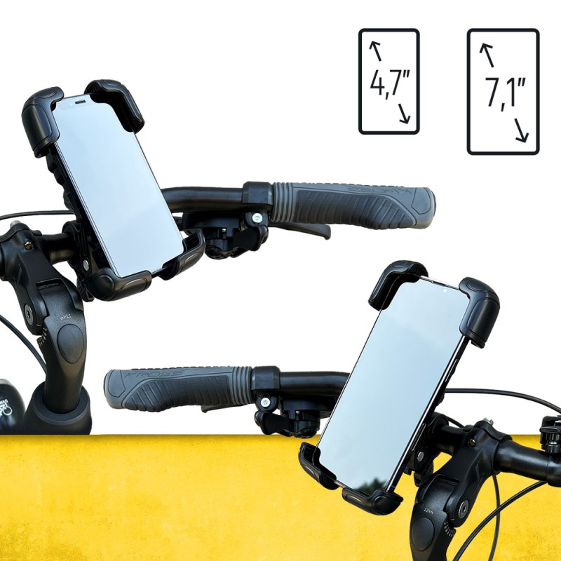 Wozinsky strong phone holder for bicycle, motorcycle, scooter handlebars, black (WBHBK6) Wozinsky strong phone holder for bicycle, motorcycle, scooter handlebars, black (WBHBK6)