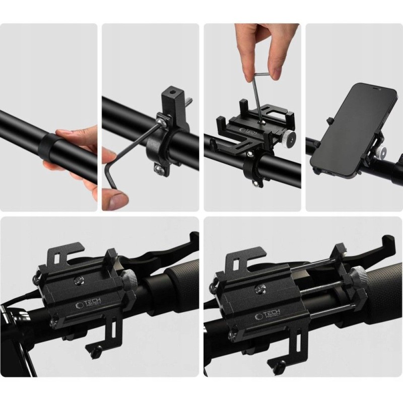 Tech-Protect V1 Universal Bike Phone Holder - Black