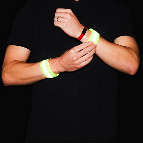 Reflective armband bicycle running velcro 4cm orange Reflective armband bicycle running velcro 4cm orange