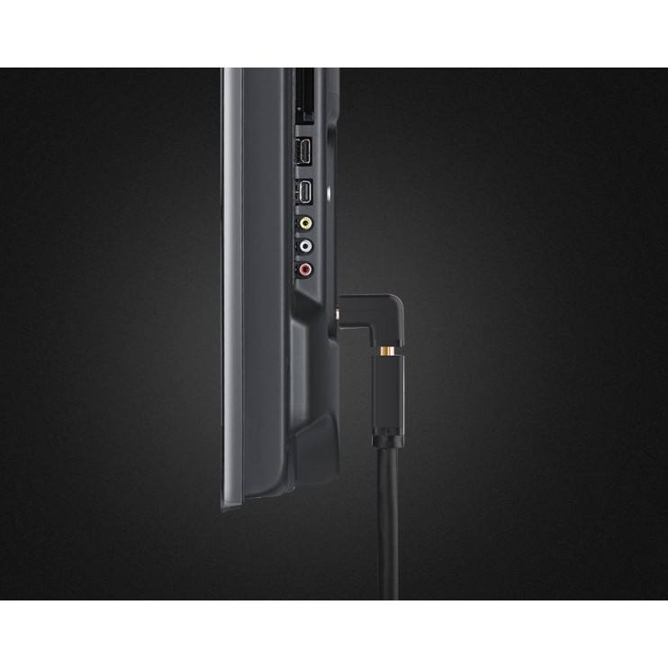 Ugreen adapter right angle connector HDMI bottom black (20109) Ugreen adapter right angle connector HDMI bottom black (20109)