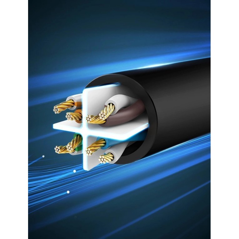 Ugreen Cable Ethernet patch cord RJ45 Cat 6 UTP 1000Mbps 1m black (20159) Ugreen Cable Ethernet patch cord RJ45 Cat 6 UTP 1000Mbps 1m black (20159)
