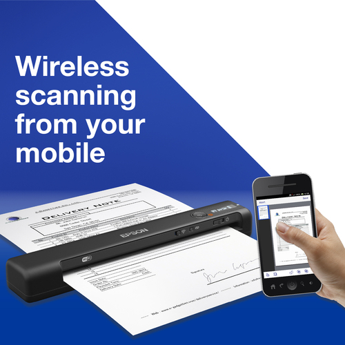 Epson WorkForce ES-60W Handheld scanner 600 x 600 DPI A4 Black Epson WorkForce ES-60W Handheld scanner 600 x 600 DPI A4 Black