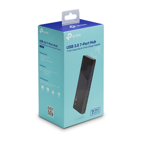 TP-Link UH700 interface hub USB 3.2 Gen 1 (3.1 Gen 1) Micro-B 5000 Mbit/s Black TP-Link UH700 interface hub USB 3.2 Gen 1 (3.1 Gen 1) Micro-B 5000 Mbit/s Black