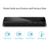 TP-Link UH700 interface hub USB 3.2 Gen 1 (3.1 Gen 1) Micro-B 5000 Mbit/s Black TP-Link UH700 interface hub USB 3.2 Gen 1 (3.1 Gen 1) Micro-B 5000 Mbit/s Black