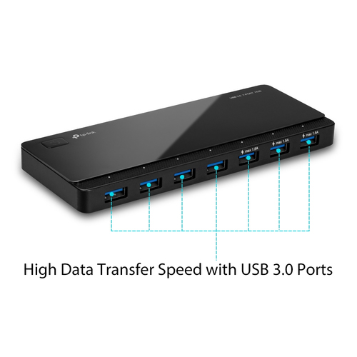 TP-Link UH700 interface hub USB 3.2 Gen 1 (3.1 Gen 1) Micro-B 5000 Mbit/s Black TP-Link UH700 interface hub USB 3.2 Gen 1 (3.1 Gen 1) Micro-B 5000 Mbit/s Black