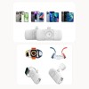 Wozinsky WF16-YCS 5000mAh 15W USB-C Mini Power Bank with Built-in USB-C Cable and Apple Watch Charger - White