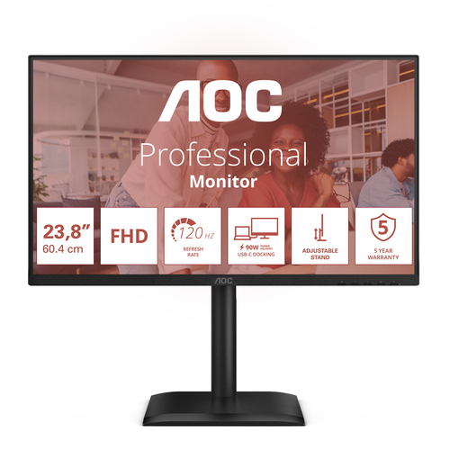 AOC E4 24E4CV computer monitor 60.5 cm (23.8\") 1920 x 1080 pixels Full HD LED Black AOC E4 24E4CV computer monitor 60.5 cm (23.8\") 1920 x 1080 pixels Full HD LED Black