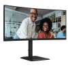 AOC E4 CU34E4CV computer monitor 86.4 cm (34\") 3440 x 1440 pixels UltraWide Quad HD LCD Black