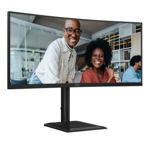 AOC E4 CU34E4CV computer monitor 86.4 cm (34\") 3440 x 1440 pixels UltraWide Quad HD LCD Black