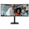 AOC E4 CU34E4CV computer monitor 86.4 cm (34\") 3440 x 1440 pixels UltraWide Quad HD LCD Black
