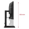 AOC E4 CU34E4CV computer monitor 86.4 cm (34\") 3440 x 1440 pixels UltraWide Quad HD LCD Black