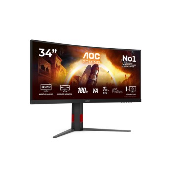 AOC G4 CU34G4 computer monitor 86.4 cm (34\") 3440 x 1440 pixels Wide Quad HD LED Black, Red
