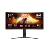 AOC G4 CU34G4 computer monitor 86.4 cm (34\") 3440 x 1440 pixels Wide Quad HD LED Black, Red