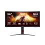 AOC G4 CU34G4 computer monitor 86.4 cm (34\") 3440 x 1440 pixels Wide Quad HD LED Black, Red