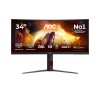 AOC G4 CU34G4Z computer monitor 86.4 cm (34\") 3440 x 1440 pixels Wide Quad HD LED Black, Red