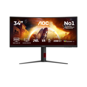 AOC G4 CU34G4Z computer monitor 86.4 cm (34\") 3440 x 1440 pixels Wide Quad HD LED Black, Red