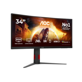AOC G4 CU34G4Z computer monitor 86.4 cm (34\") 3440 x 1440 pixels Wide Quad HD LED Black, Red AOC G4 CU34G4Z computer monitor 86.4 cm (34\") 3440 x 1440 pixels Wide Quad HD LED Black, Red