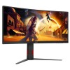 AOC G4 CU34G4Z computer monitor 86.4 cm (34\") 3440 x 1440 pixels Wide Quad HD LED Black, Red