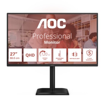 AOC E4 Q27E4U computer monitor 68.6 cm (27\") 2560 x 1440 pixels Quad HD LED Black