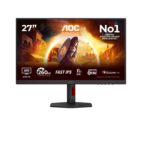 AOC G4 Q27G4ZR computer monitor 68.6 cm (27\") 2560 x 1440 pixels Quad HD LED Black, Red