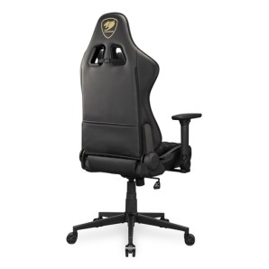 COUGAR Armor One V2 Gold F Gaming Chair, PVC/Fabric, Black