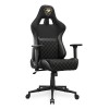 COUGAR Armor One V2 Gold F Gaming Chair, PVC/Fabric, Black