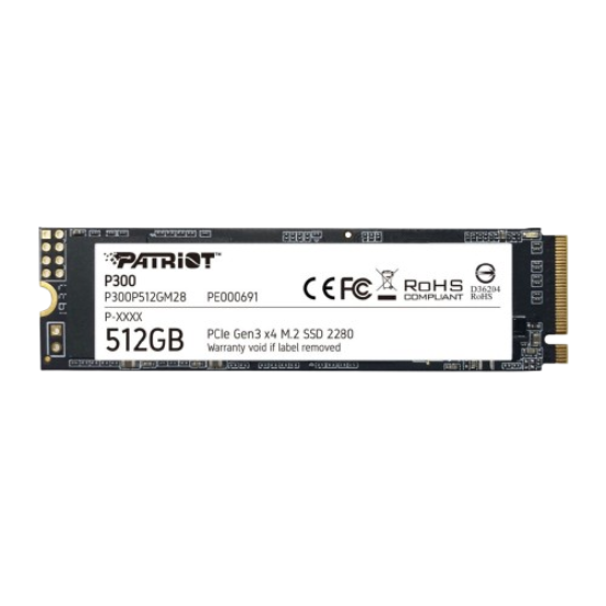 PATRIOT P300 512GB M2/2280P CIe3x4/NVMe 1700/1200MBs