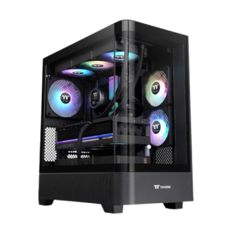 Thermaltake View 290 TG ARGB/Black/Win/SPCC/TG/Curved TG Front Panel120mm ARGB Lite fan*1+ 120mm ARGBLite reverse fan*2/Brown Bo